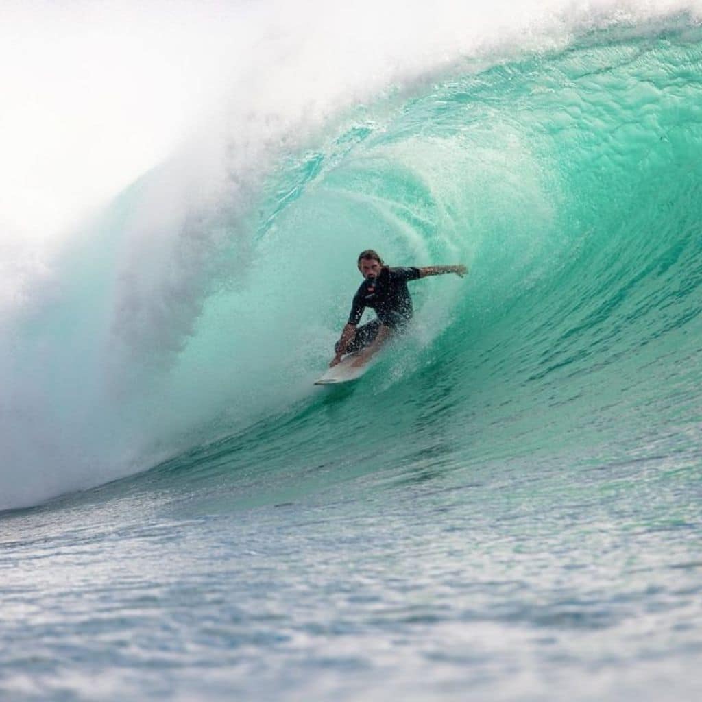 padang padang beach is favorite spot by surfers in Bali