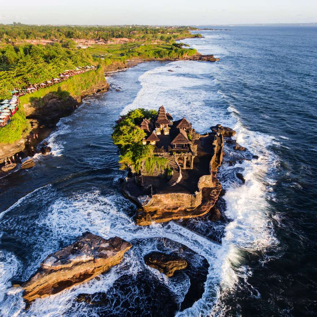 tanah lot with the view